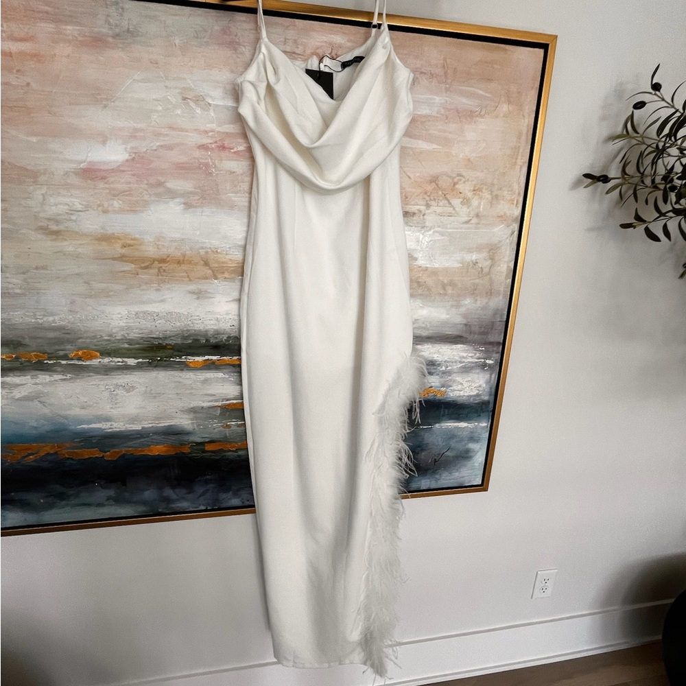 Elegant White Evening Dress